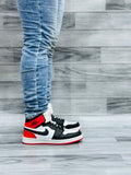 Nk Air Jordan 1 "Satin Black Toe"