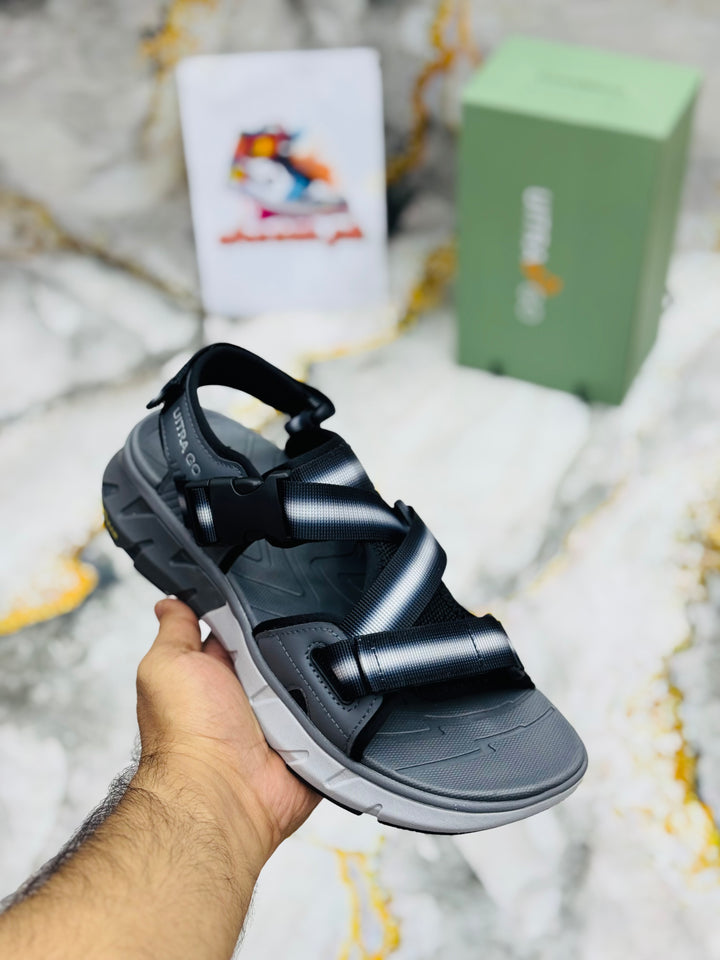 ULTRA GO GOLDEN Sandals Waterproof Arch Support Comfort Adjustable Athletic X/gray