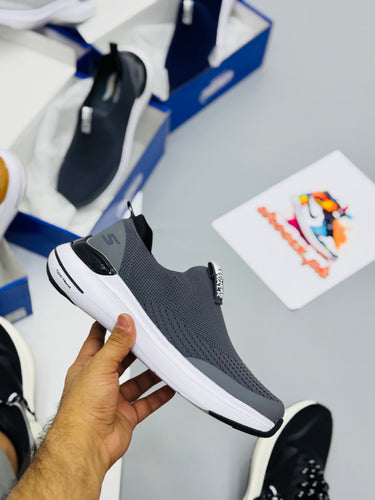Skechars hyper burst gray/white
