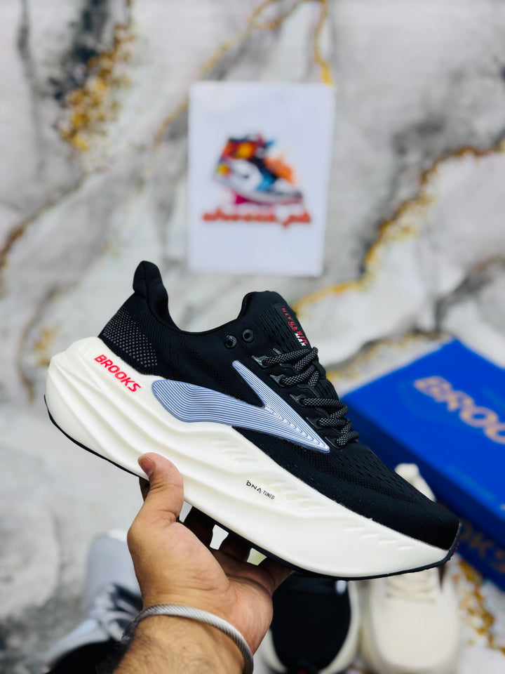 Brookes Mens Glycerin Max Neutral Running & Walking Shoe
 xblack