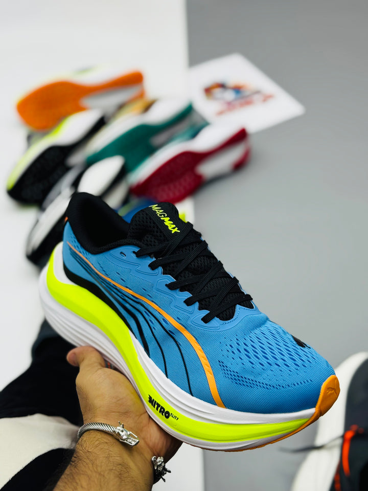 POMA MagMax NITRO Running Shoes (blueor)