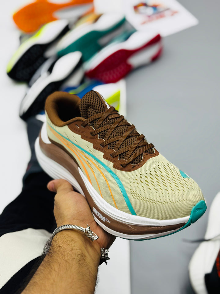 POMA MagMax NITRO Running Shoes (brownw)