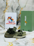 ULTRA GO New Summer Men's Sandals Lightweight Outdoor Slip-Resistant Quick-Dry Sport Sandals X/Green