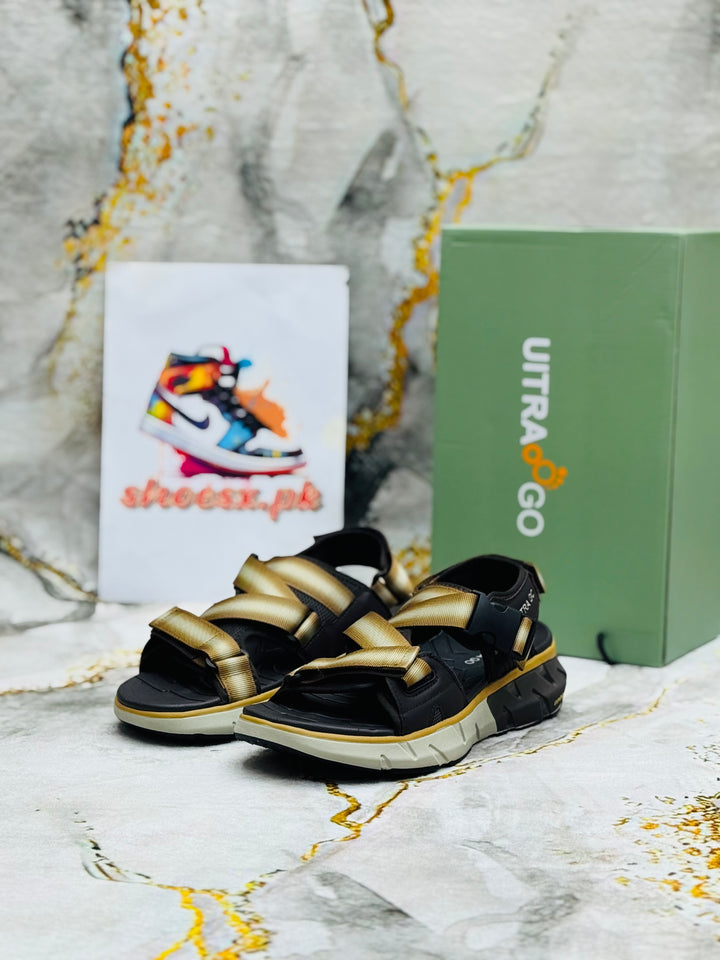 ULTRA GO GOLDEN Sandals Waterproof Arch Support Comfort Adjustable Athletic X/brown