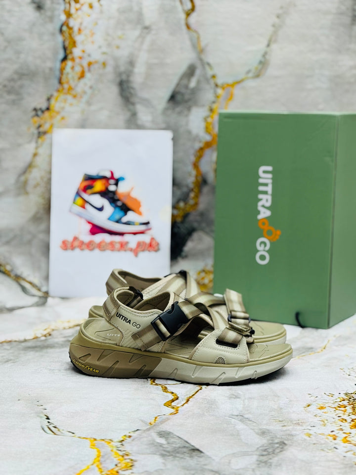 ULTRA GO GOLDEN Sandals Waterproof Arch Support Comfort Adjustable Athletic X/khaki