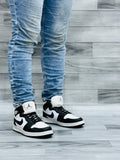 Nk Air Jordan 1 Mid Panda White/Black