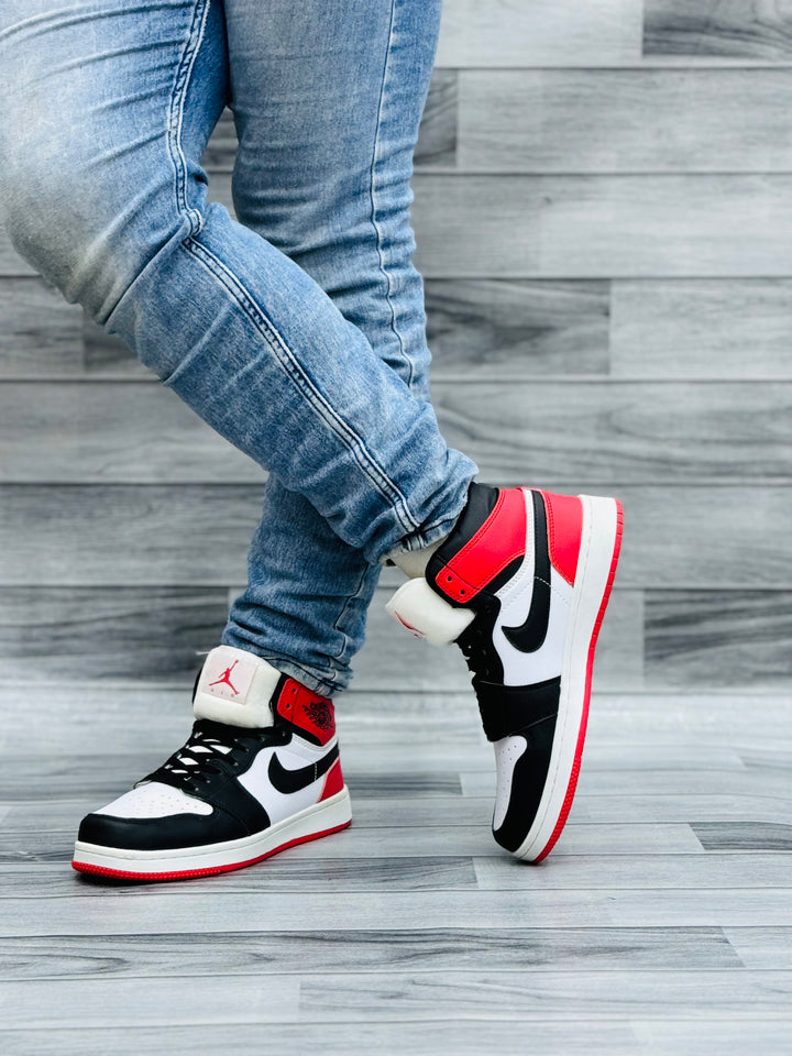 Nk Air Jordan 1 "Satin Black Toe"