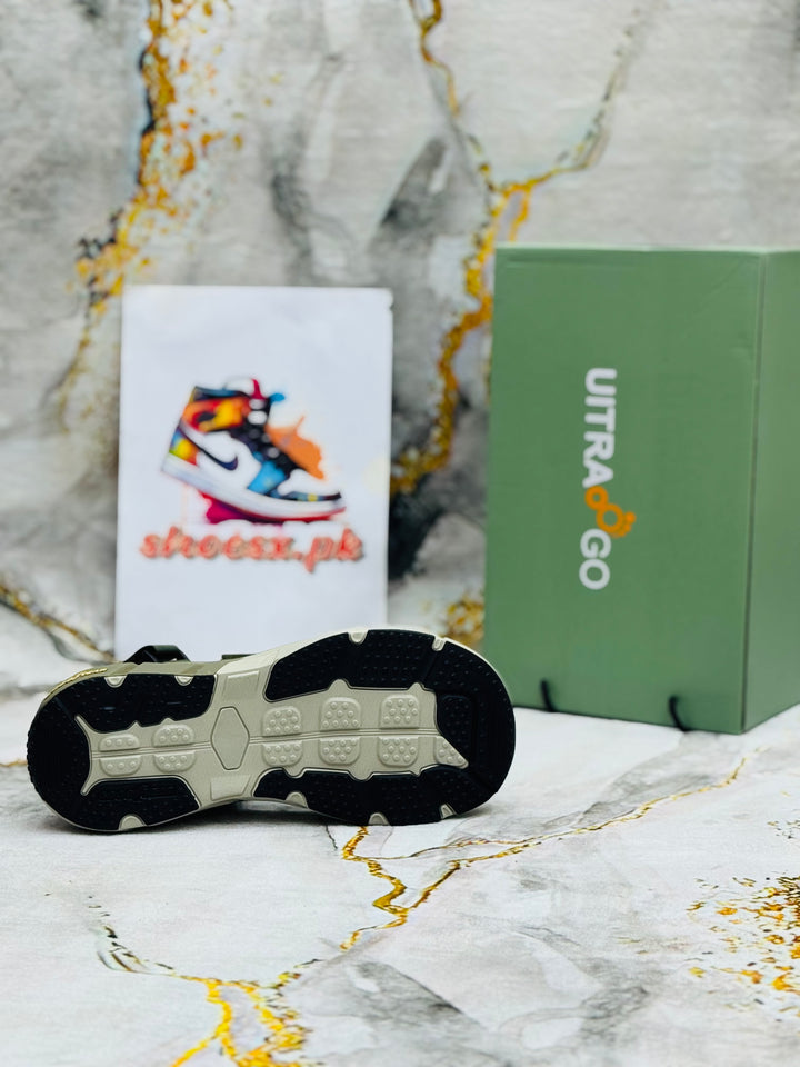 ULTRA GO Mens Gladiator Sandals Style Summer Casual Breathable Can Open Hook&Loop Anti-skid X/green