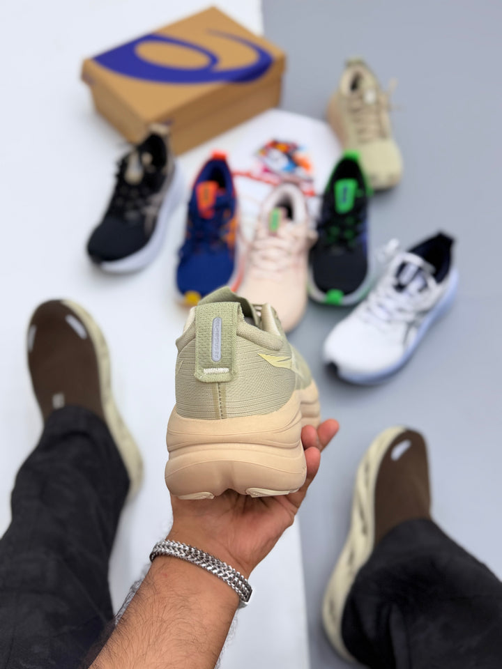 ASECS GEL-NIMBUS – Premium Running Shoes + Free Gift Laces cream