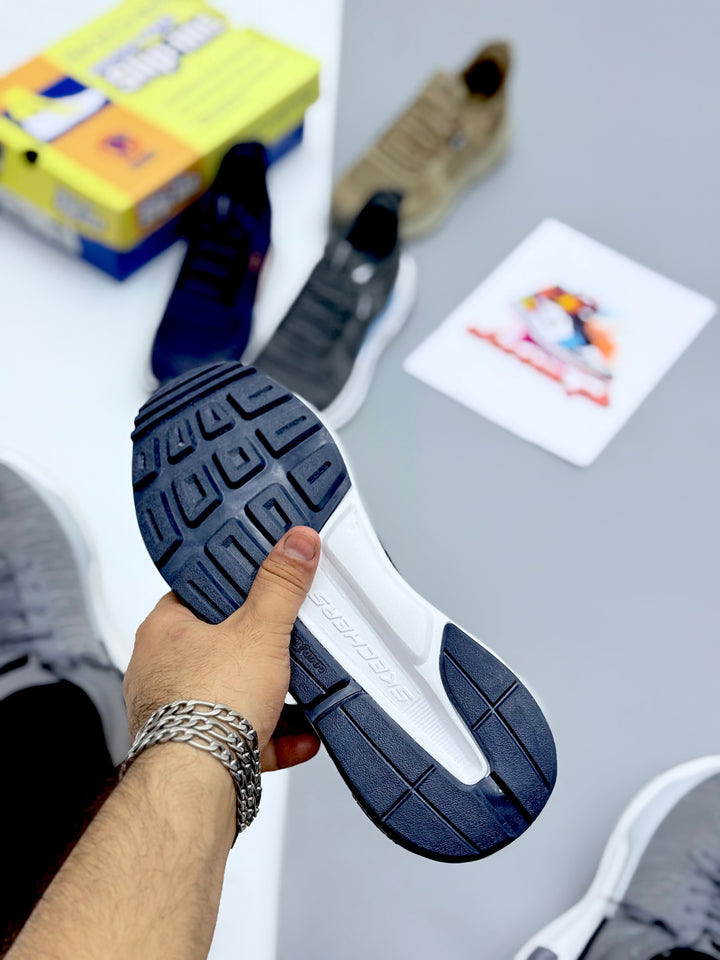 Skechars air cooled arch fit (original blue)