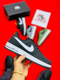 Nke Air Force 1 Black White 
Swoosh